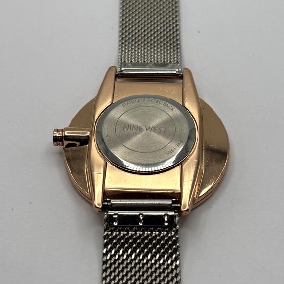 Silver & Gold Men's Nine West Watch - Picture 5 of 5